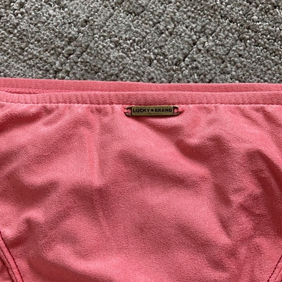 Lucky Brand Suede With Me Bikini Bottom Pink - Picture 8 of 10